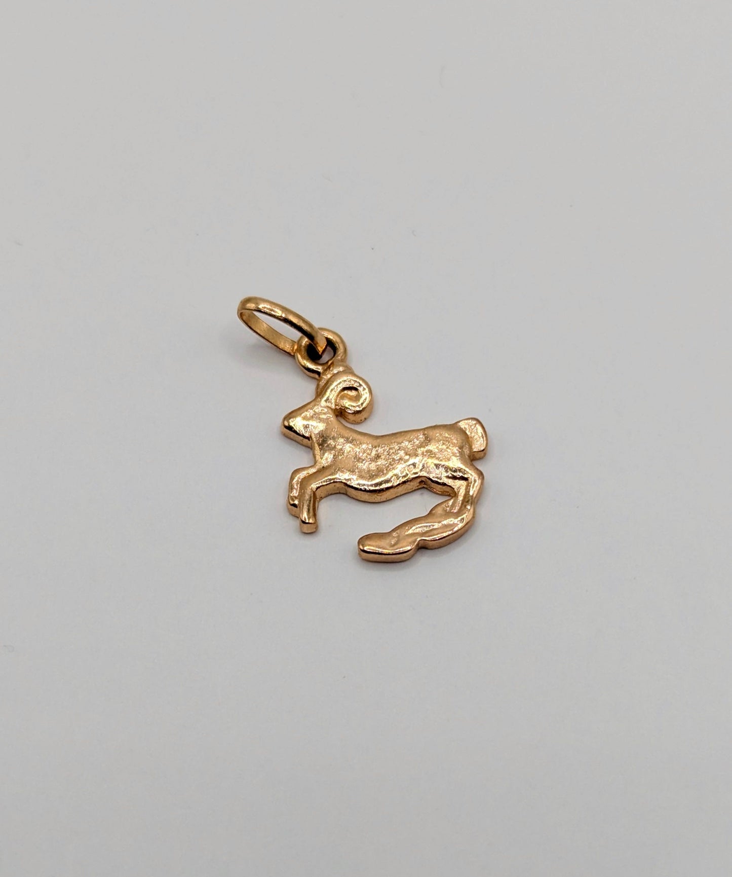Vintage 80's gold Aries Zodiac pendant