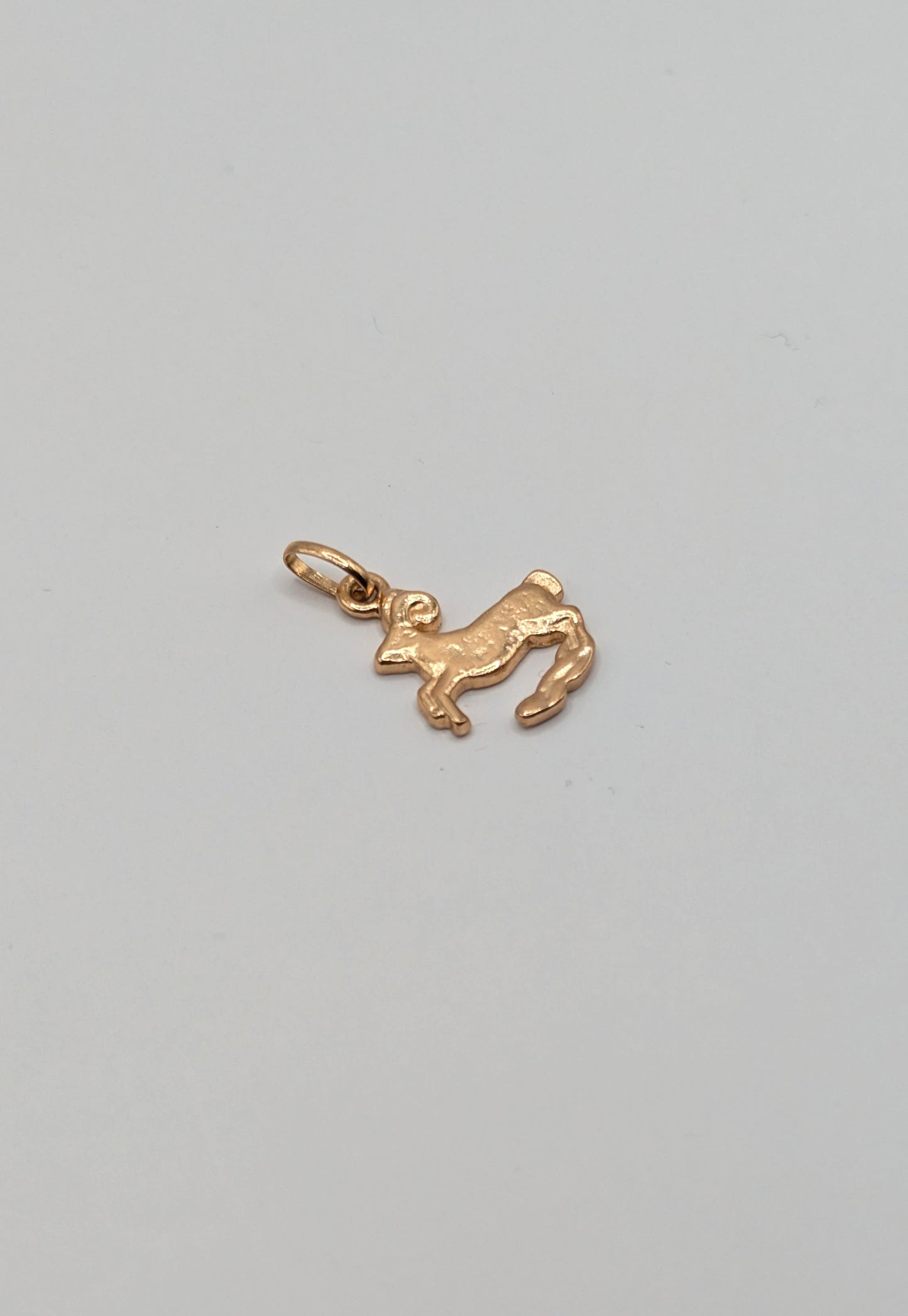 Vintage 80's gold Aries Zodiac pendant