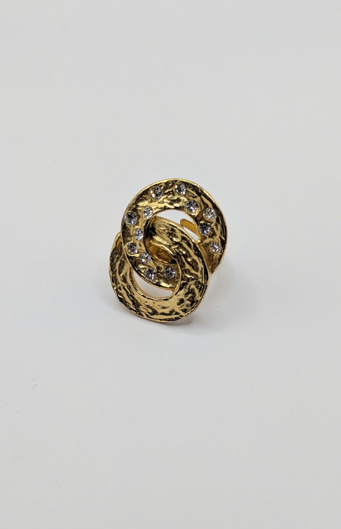 Vintage 90s Dolce Vita brutalist golden ring