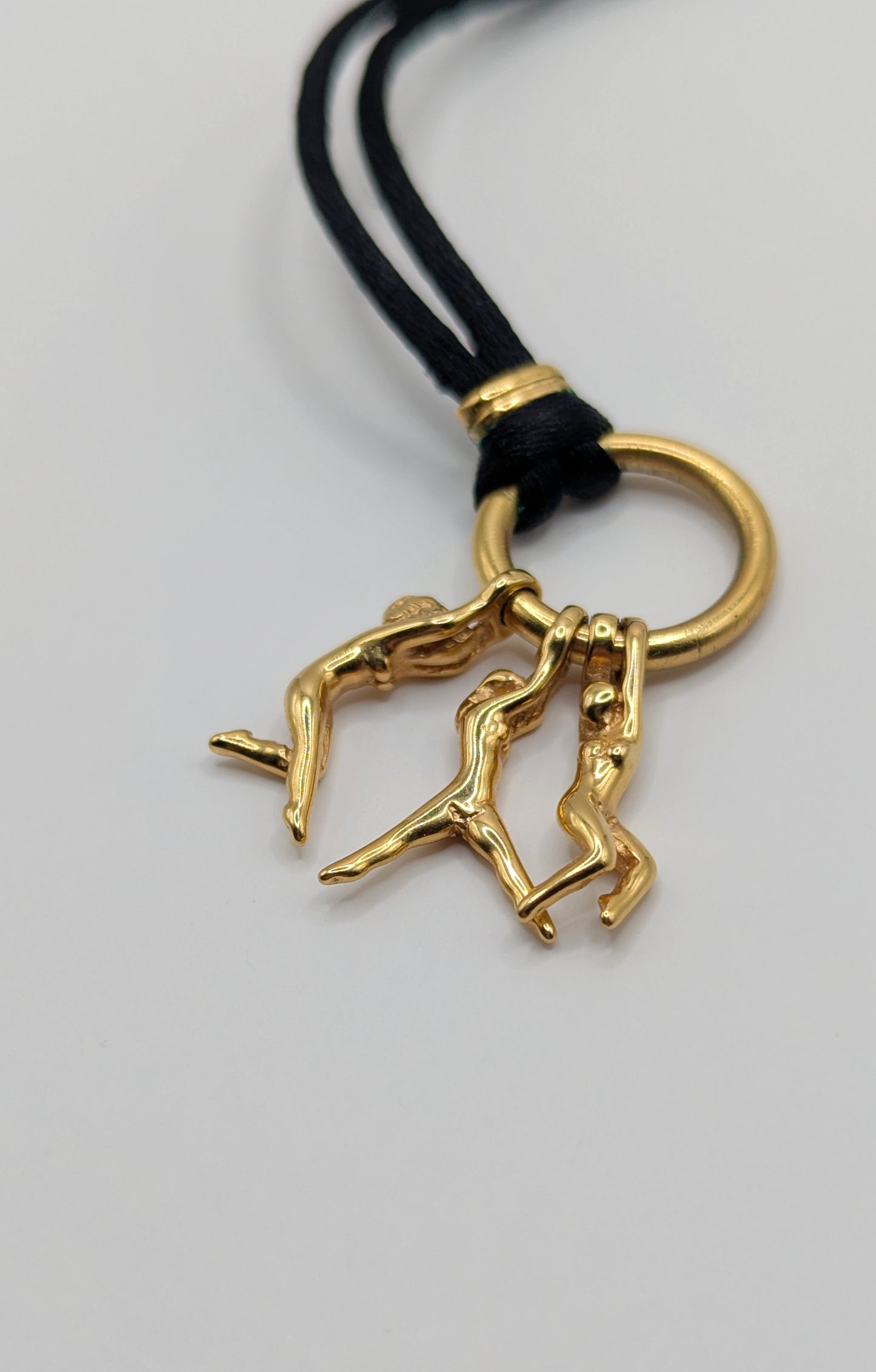 Vintage 1980 Charles Jourdan x Julien Snelling muses acrobats necklace
