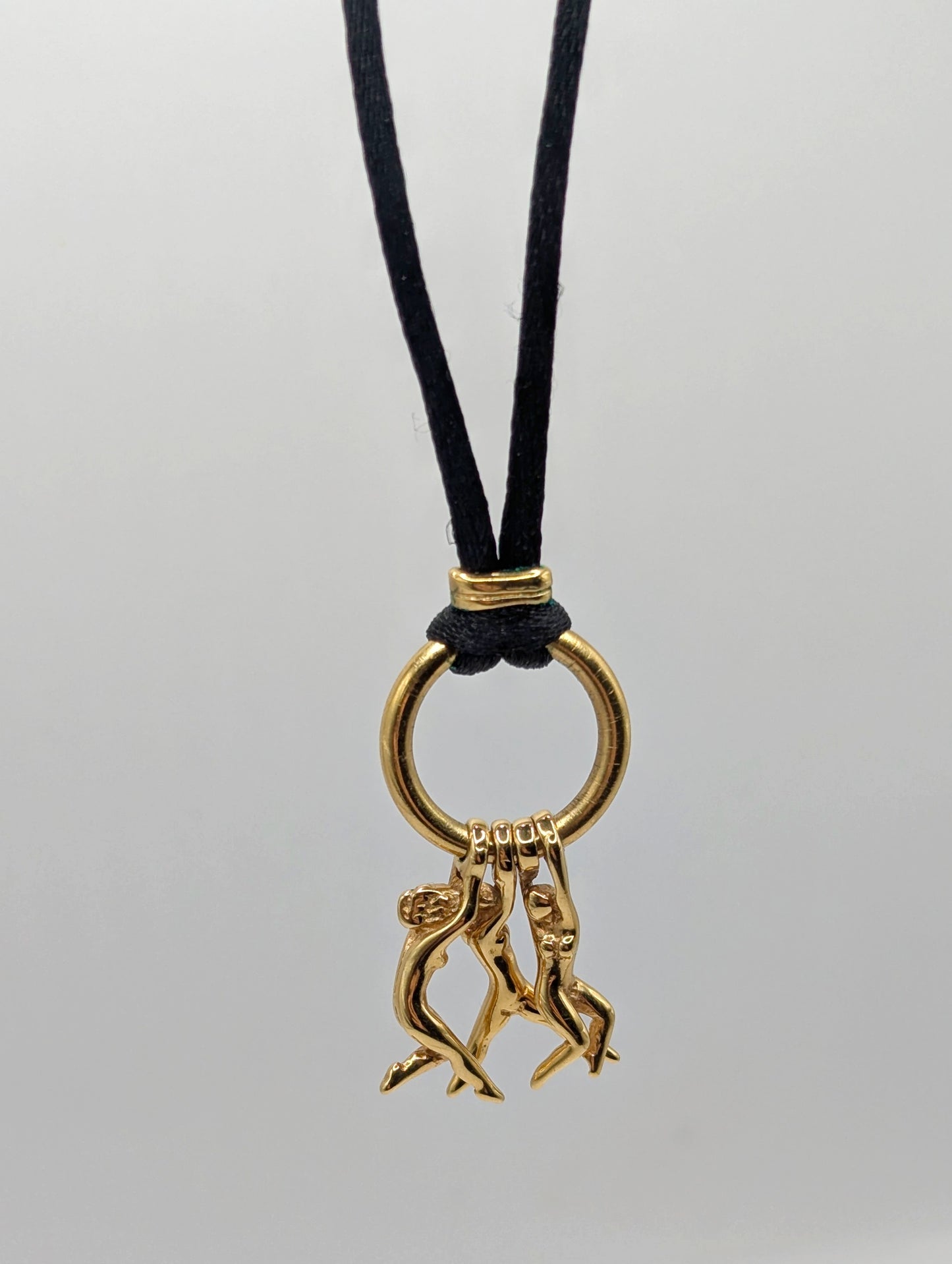 Vintage 1980 Charles Jourdan x Julien Snelling muses acrobats necklace