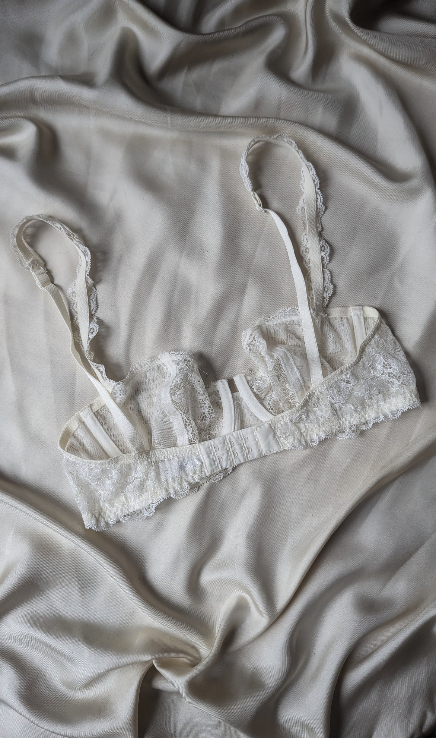 La Perla Y2K vintage ivory romantic bride lace bra 34