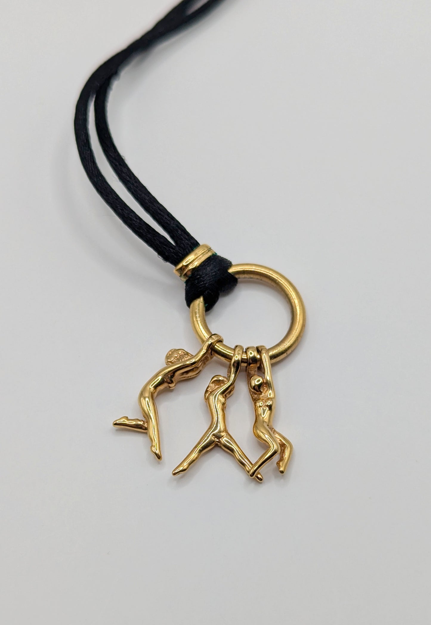 Vintage 1980 Charles Jourdan x Julien Snelling muses acrobats necklace
